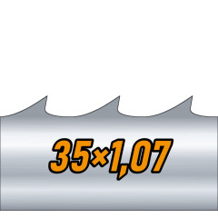 Пила ленточная по дереву Shark Hammer 35×1,07 мм, шаг 22,22 мм, WM 10/30