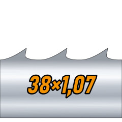 Пила ленточная по дереву Shark Hammer 38×1,07 мм, шаг 22,22 мм, WM 10/30