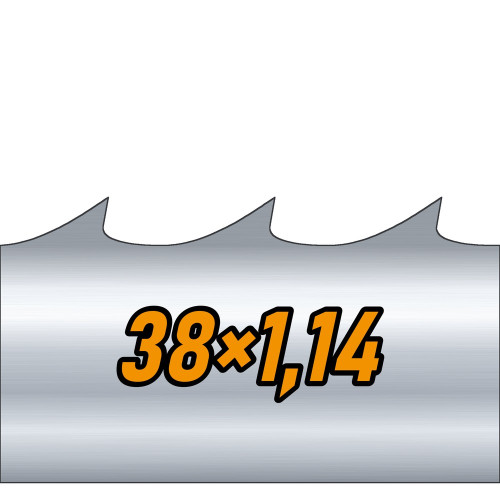 Пила ленточная по дереву Shark Hammer 38×1,14 мм, шаг 22,22 мм, WM 10/30
