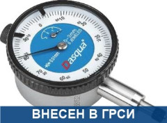 5121-1102 Dasqua Индикатор часового типа миниатюрный диаметр циферблата 40мм, подшипники на камнях;