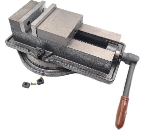 Тиски станочные прецизионные поворотные L губок 125 мм, серия QM16125 Swivel